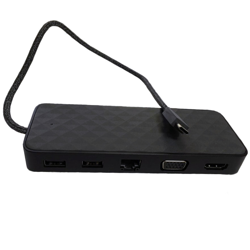 مبدل USB-C به HDMI / VGA / LAN / USB-C / USB-A اچ پی مدل Travel Dock