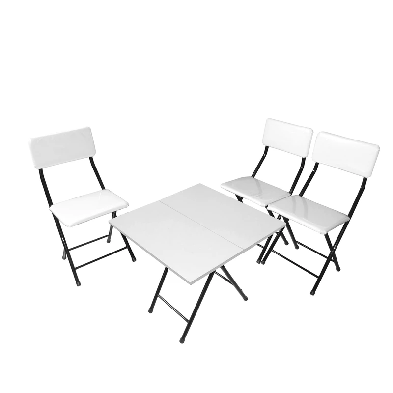 میز و صندلی ناهارخوری سه نفره میزیمو مدل 2 تیکه تاشو کد 2433 