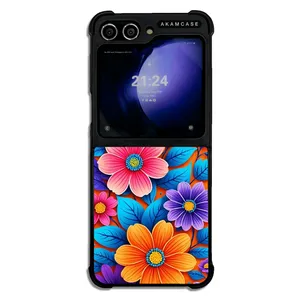 AKAM AMC-WSGZFLIP5-FLOWERS-39 Cover For Samsung Galaxy Z Flip 5