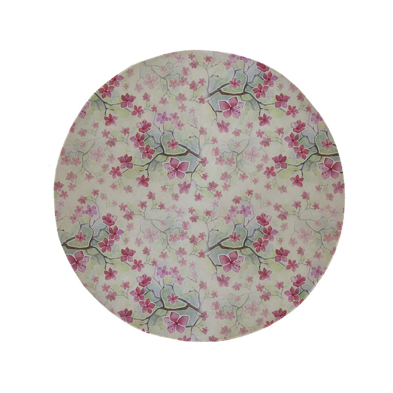 پادری مدل دایره طرح گل کد 5885 سایز 90 × 90 سانتی متر 