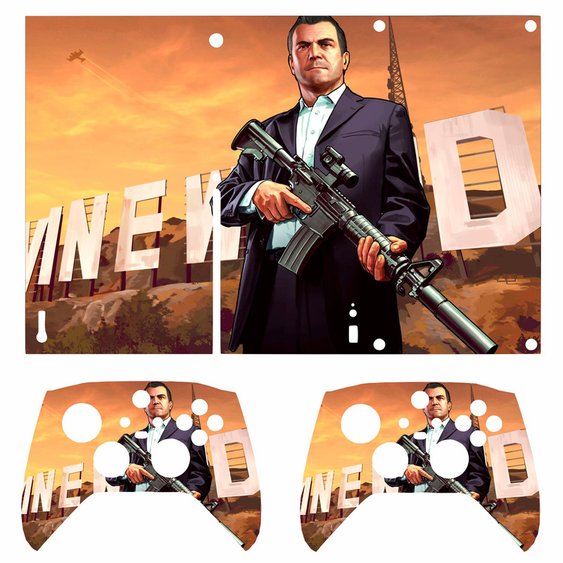برچسب کنسول ایکس باکس سری ایکس طرح Michael Gta 5 R8 مجموعه 3 عددی