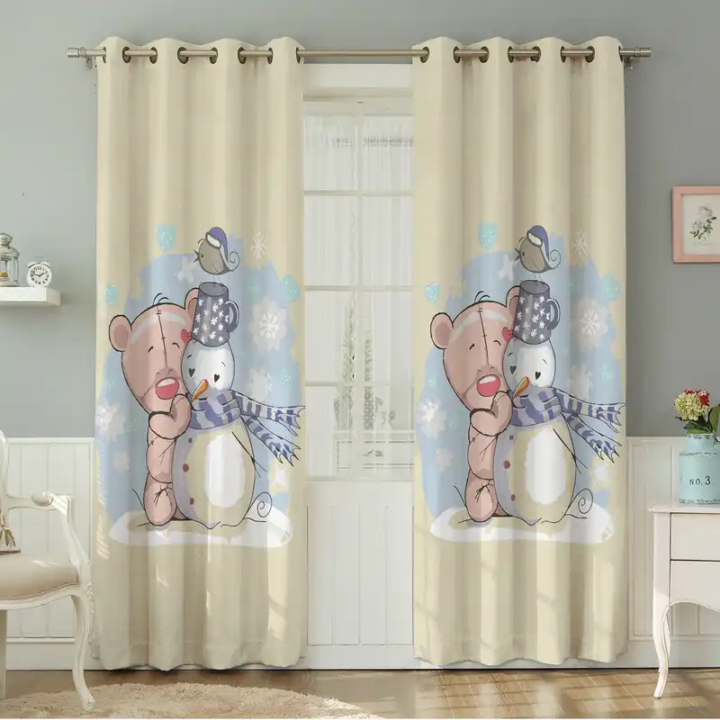 پرده نیروانا طرح کودک مدل مخمل کد 8409 سایز 140×280 سانتی متر