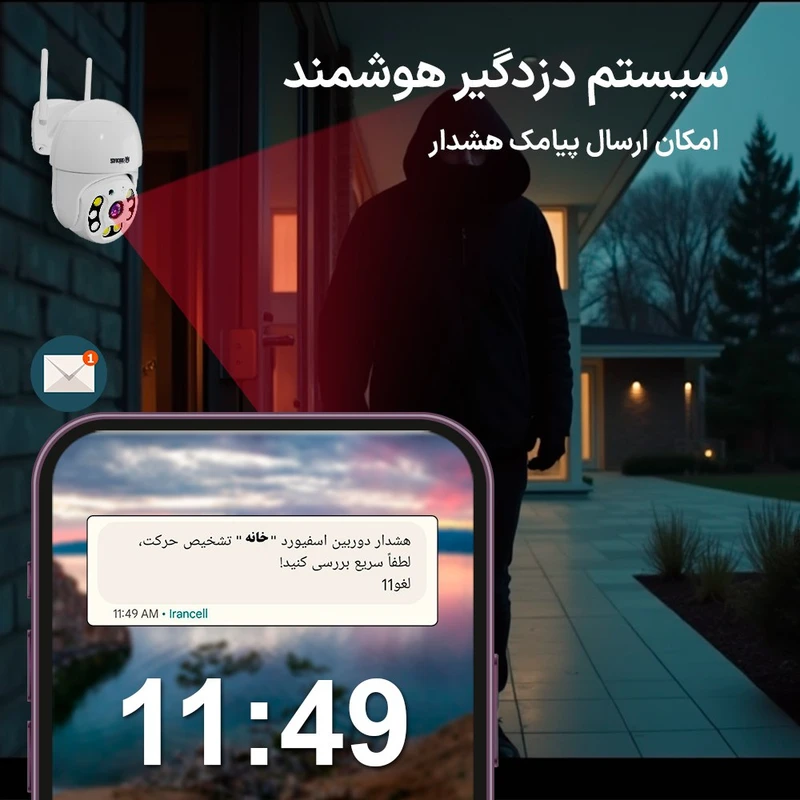 عکس شماره 5 : دوربین مداربسته تحت شبکه اسفیورد مدل z316
