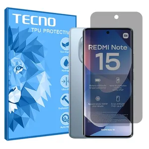 Tecno Hydrogel model privacy Screen Protector for Xiaomi Redmi Note 15 4G mobile phone