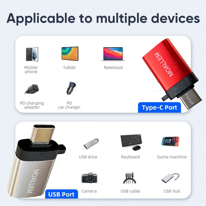 مبدل OTG USB-C معلم مدل NOTE 10 PRO