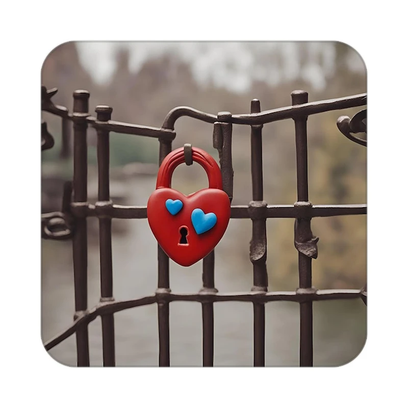 زیر لیوانی کاکتی مدل عاشقانه کد mp13092