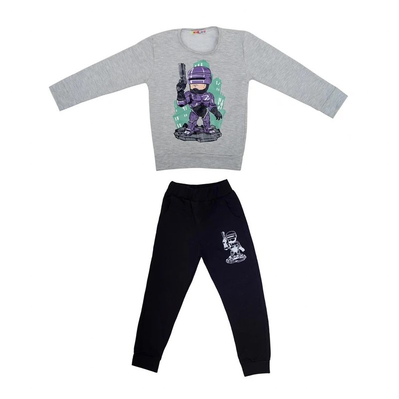 ست تیشرت و شلوار پسرانه مدل پلیس آهنی کد B-PO4