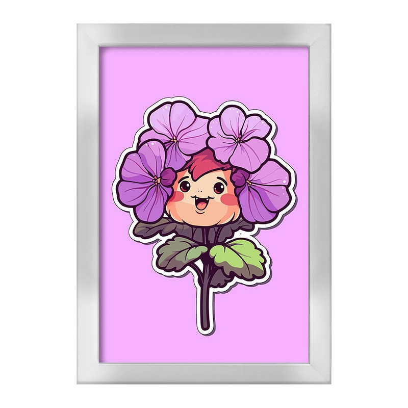 تابلو خندالو طرح گل و گیاه کد 36642