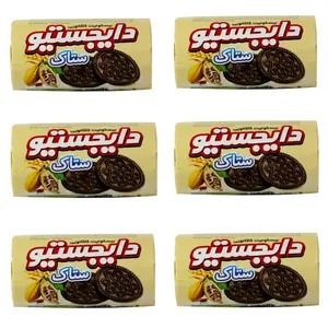 بیسکویت دایجستیو کاکائویی ستاک - 150 گرم بسته 6 عددی