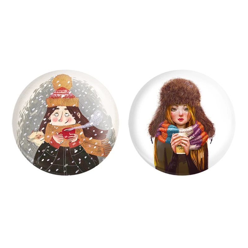 مگنت خندالو مدل دخترونه کد 55255561 مجموعه 2 عددی