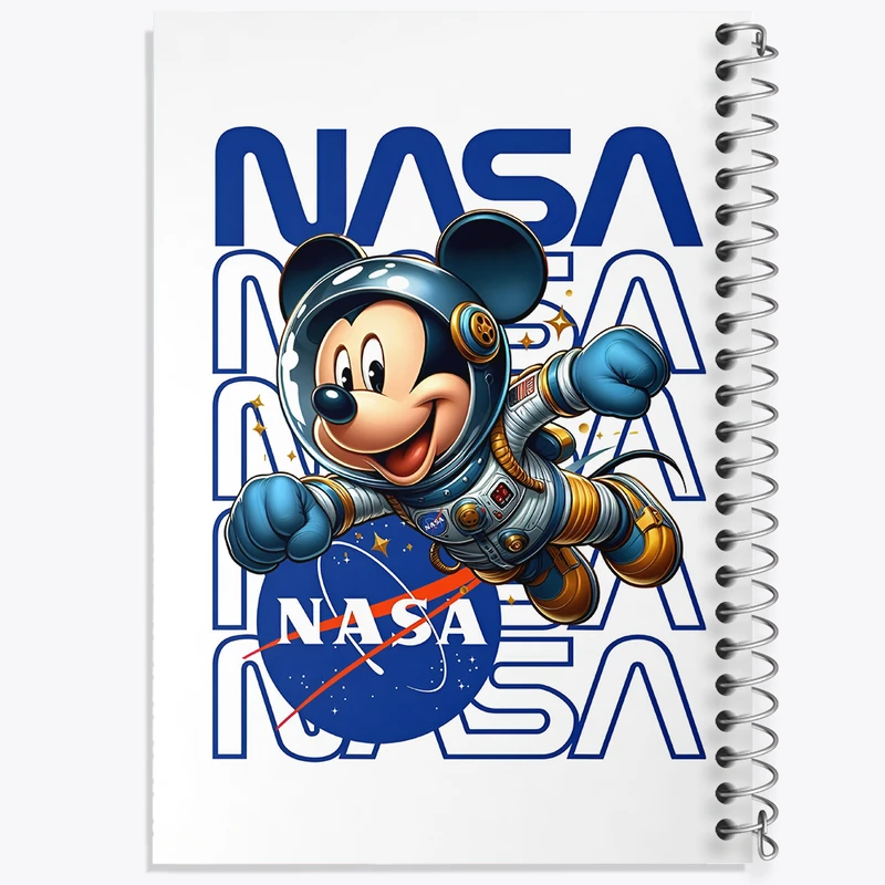 دفتر مشق 100 برگ خندالو طرح میکی موس فضانورد کد N4900