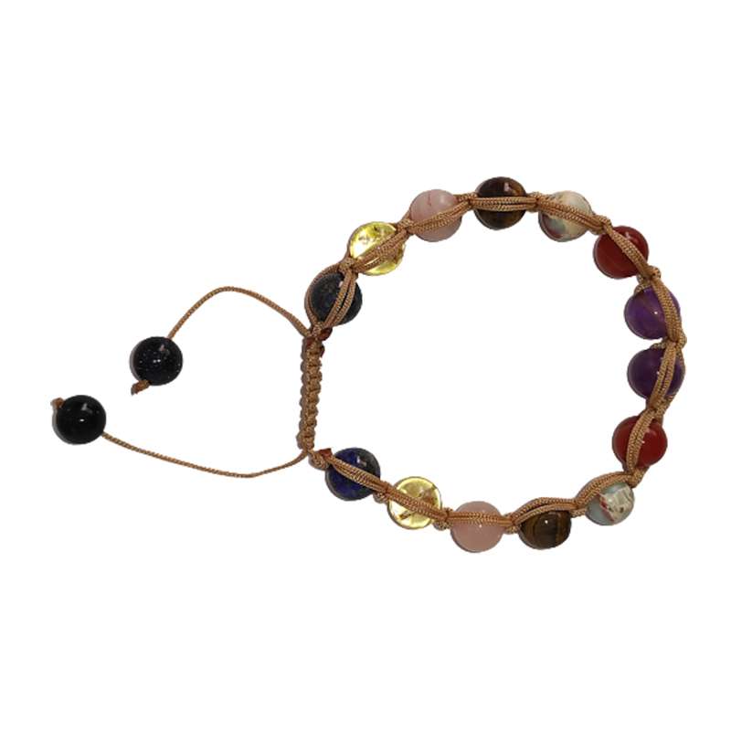 دستبند مدل هفت چاکرا بافت