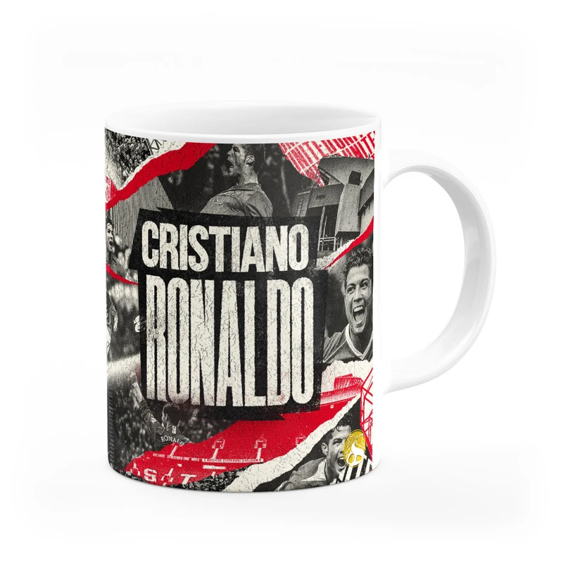 ماگ هومرو طرح تیم باشگاه فوتبال منچستر یونایتد کریستیانو رونالدو مدل MG4923