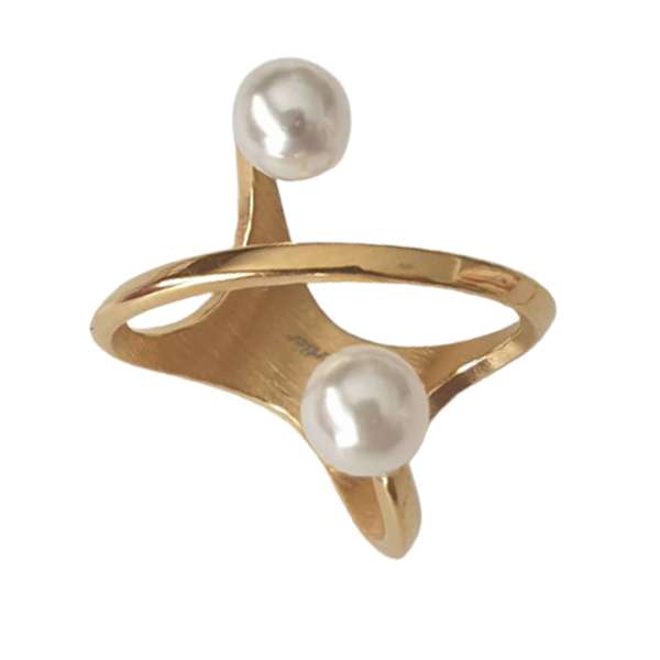 انگشتر زنانه مدل مروارید کد 5