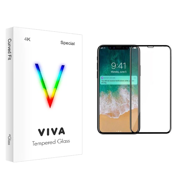 محافظ صفحه نمایش ویوا مدل 4K مناسب برای گوشی موبایل اپل iPhone X