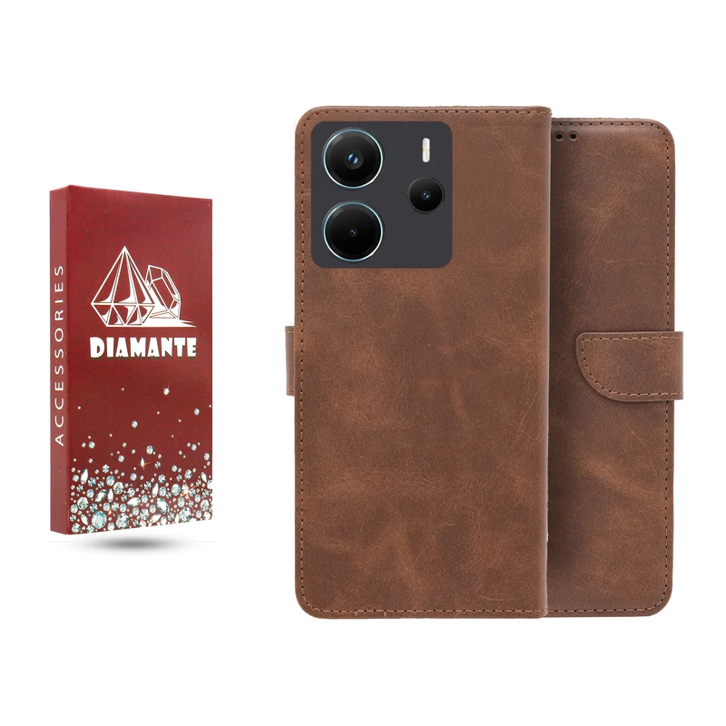 کیف کلاسوری دیامانته مدل Bers Ros مناسب برای گوشی موبایل شیائومی Redmi Note 14 4G