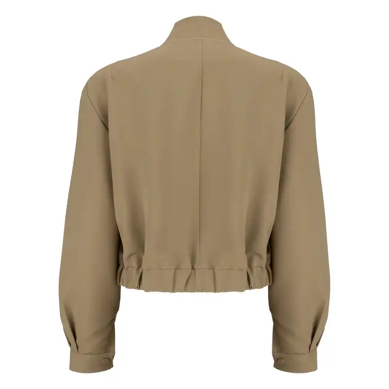 کت زنانه سرژه مدل 212244 رنگ نسکافه ای