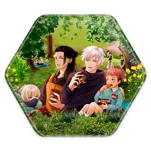 پیکسل خندالو طرح ایتادوری و گوجو و گتو انیمه جوجوتسو کایزن مدل شش ضلعی کد 11107