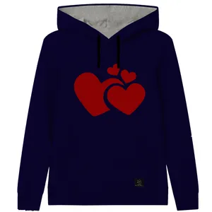 هودی دخترانه 27 مدل قلب کد F26 رنگ سرمه ای 