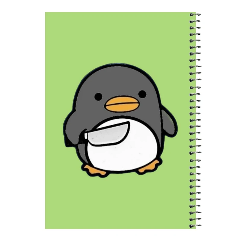 دفتر مشق 80 برگ اس جی مدل پنگوئن عصبانی کد۱   