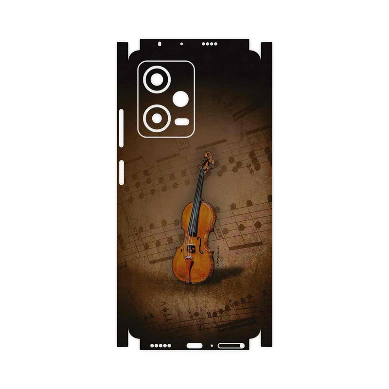 برچسب پوششی ماهوت مدل Violin_Instrument-FullSkin مناسب برای گوشی موبایل شیائومی Redmi Note 12 Pro 5G