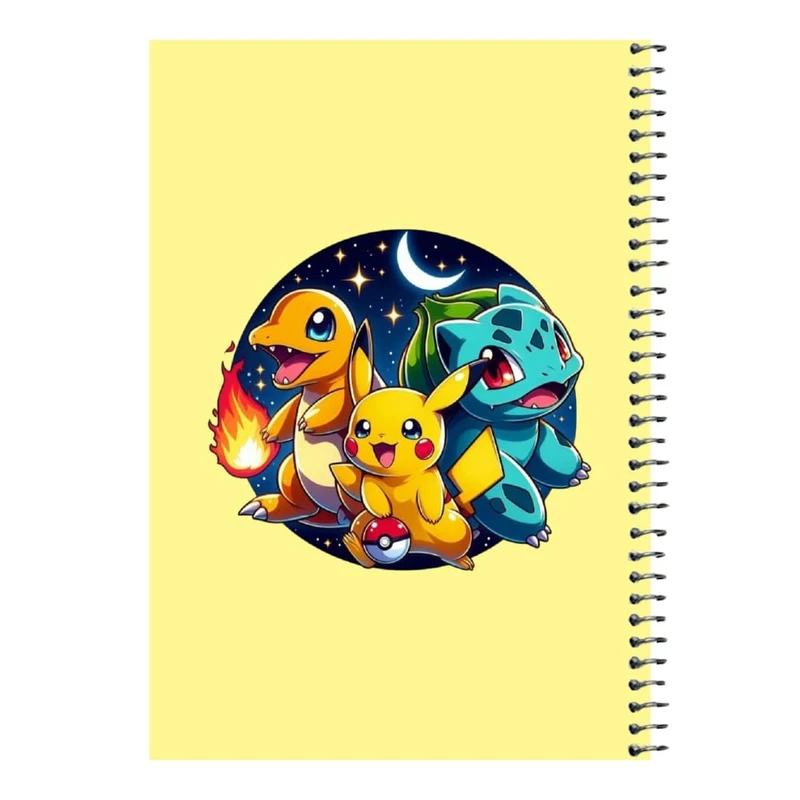 دفتر مشق 80 برگ اس جی مدل پوکی مون کد1  