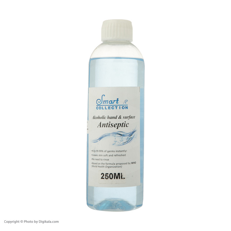 محلول ضدعفونی کننده دست اسمارت کالکشن کد SMT165 حجم 250 میلی لیتر