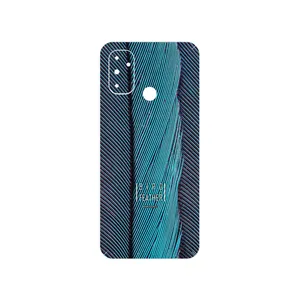 MAHOOT Turquoise feathers Cover Sticker for OnePlus Nord N100