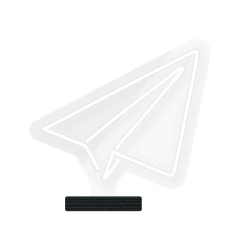 چراغ رومیزی ریموت دار مدل GL_WHT-GLASS