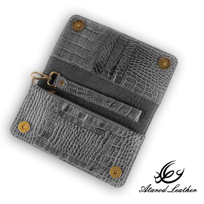 کیف پول چرم عطارد مدل چرم طبیعی کد DPR19