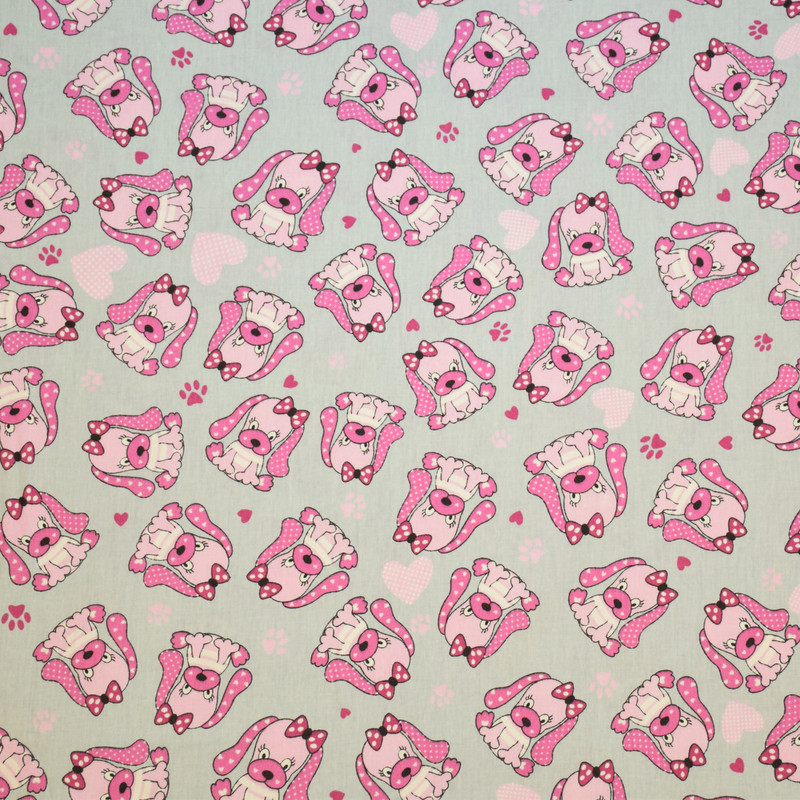 پارچه ملحفه مدل Dog کد 9525