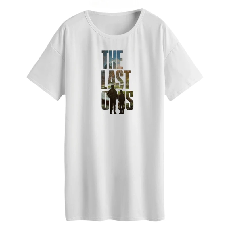 تی شرت لانگ زنانه مدل LAST OF US