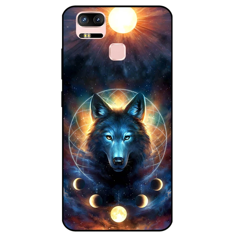 کاور مگافون طرح گرگ و ماه مدل 8006 مناسب برای گوشی موبایل ایسوس Zenfone 3 Zoom / ZE553KL