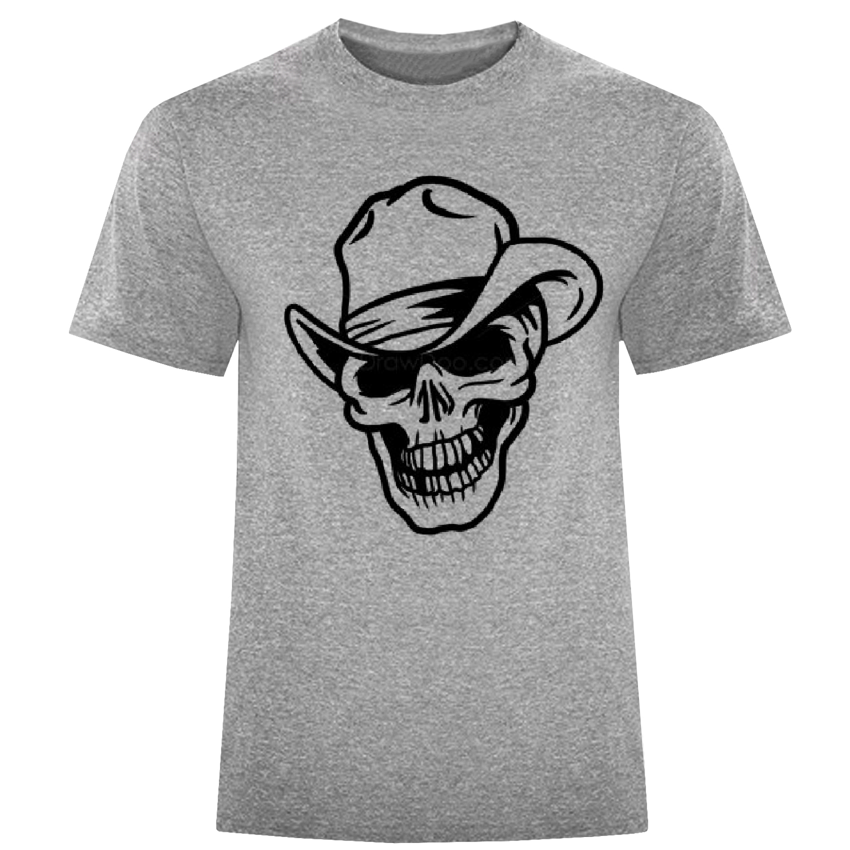 تی شرت آستین کوتاه مردانه مدل جمجمه کلاهدار Z108