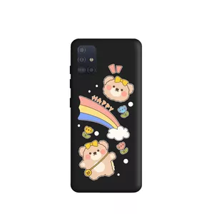 کاور طرح خرس رنگین کمان کد m2368 مناسب برای گوشی موبایل سامسونگ Galaxy M51 
