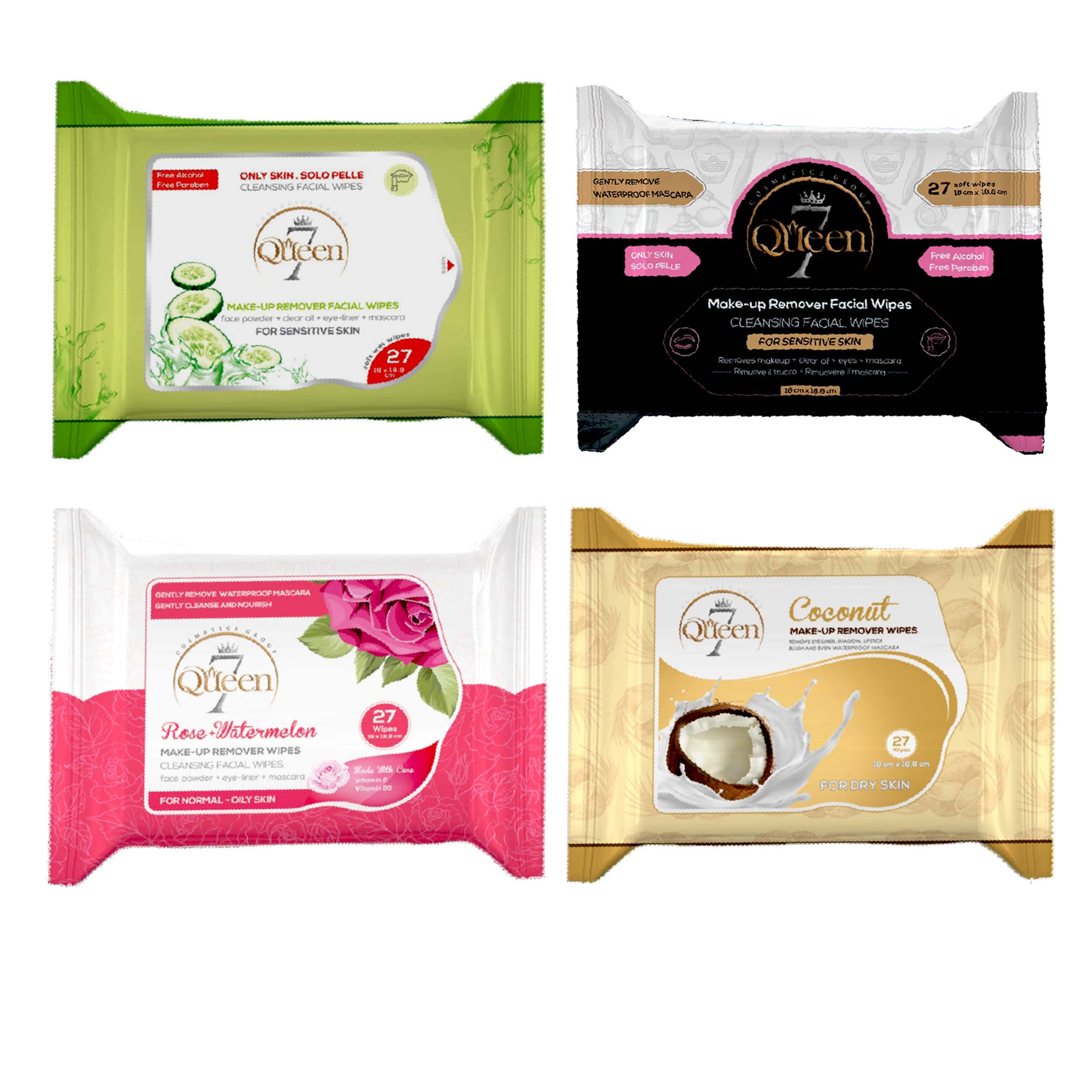 دستمال مرطوب سون کوئین مدل 27 مجموعه 4 عددی