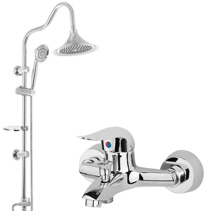 شیر حمام ادرینا مدل لیو رویال به همراه علم دوش