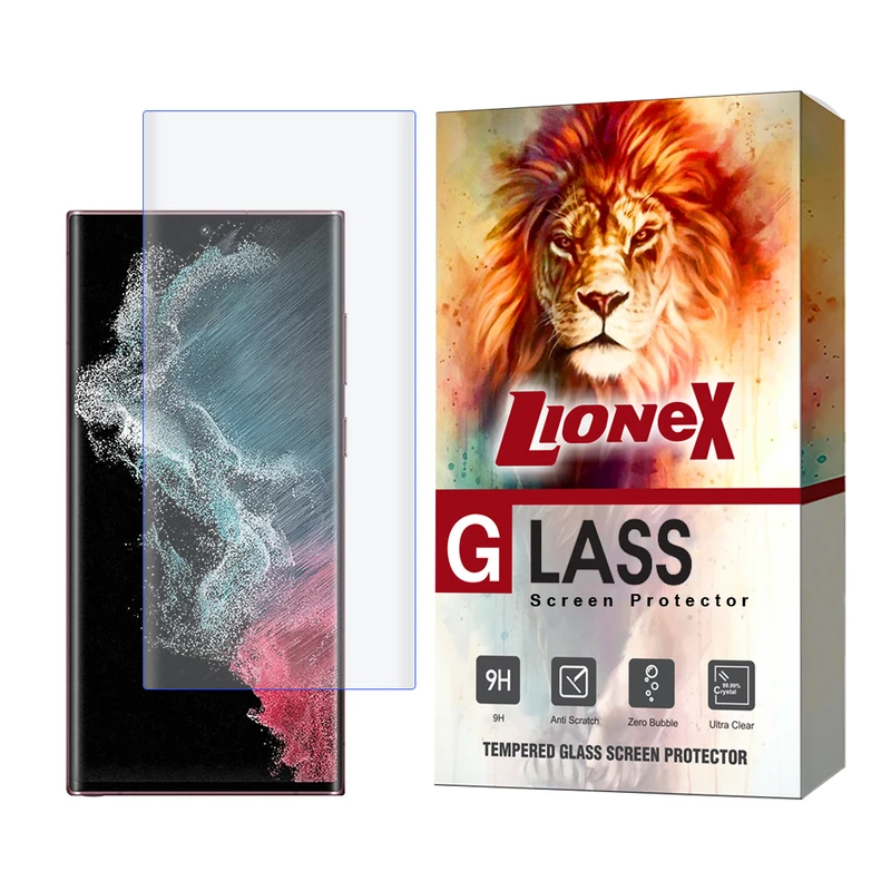 محافظ صفحه نمایش یووی لایونکس مدل UVLIGHTL مناسب برای گوشی موبایل سامسونگ Galaxy S22 Ultra  5G