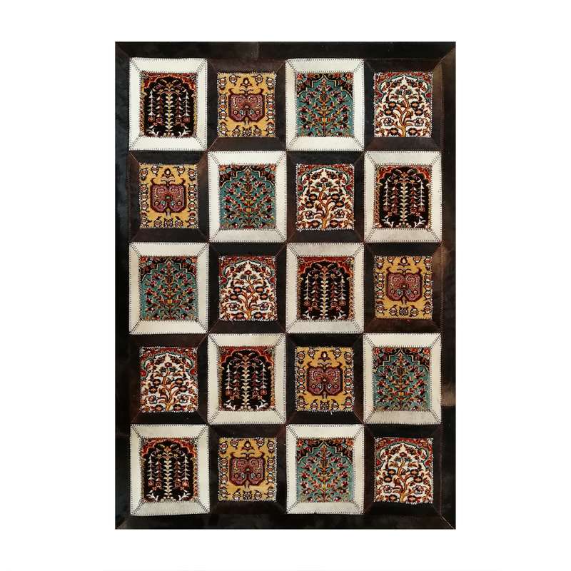 کلاژ فرش پوست و چرم کمالی مدل AD-0238