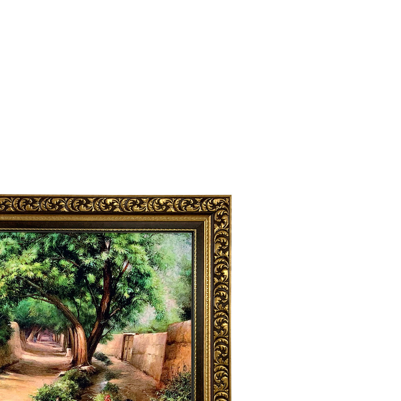 تابلو فرش ماشینی طرح کوچه باغ کد ۷۳۳۳