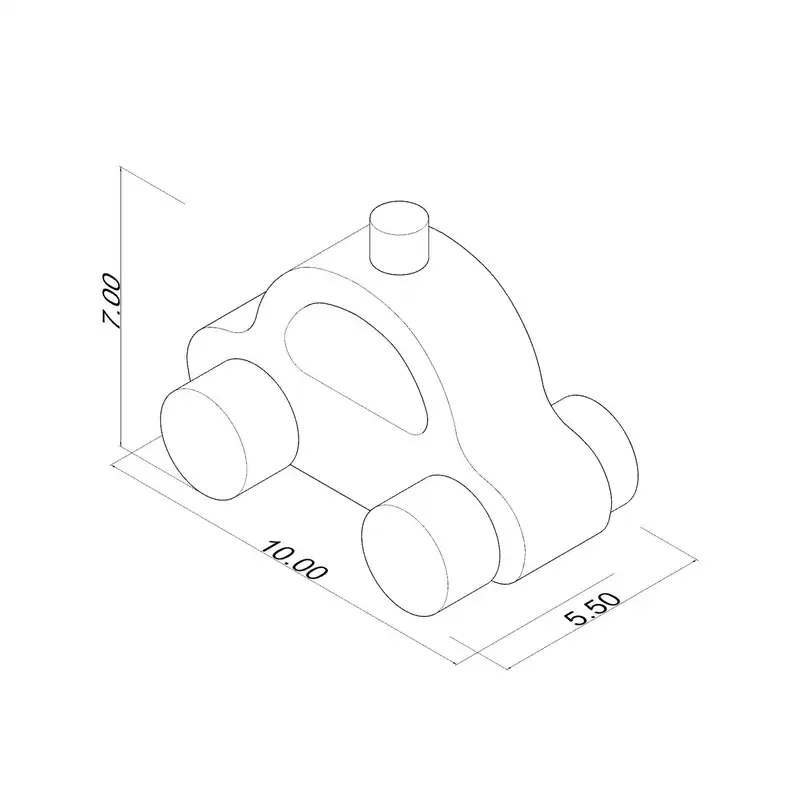 اسباب بازی چوبی مدل پلیس کد R43014