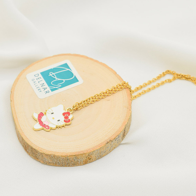 گردنبند دخترانه دلنار گالری مدل کیتی بالرین گردنبند دخترانه دلنار گالری مدل کیتی بالرین