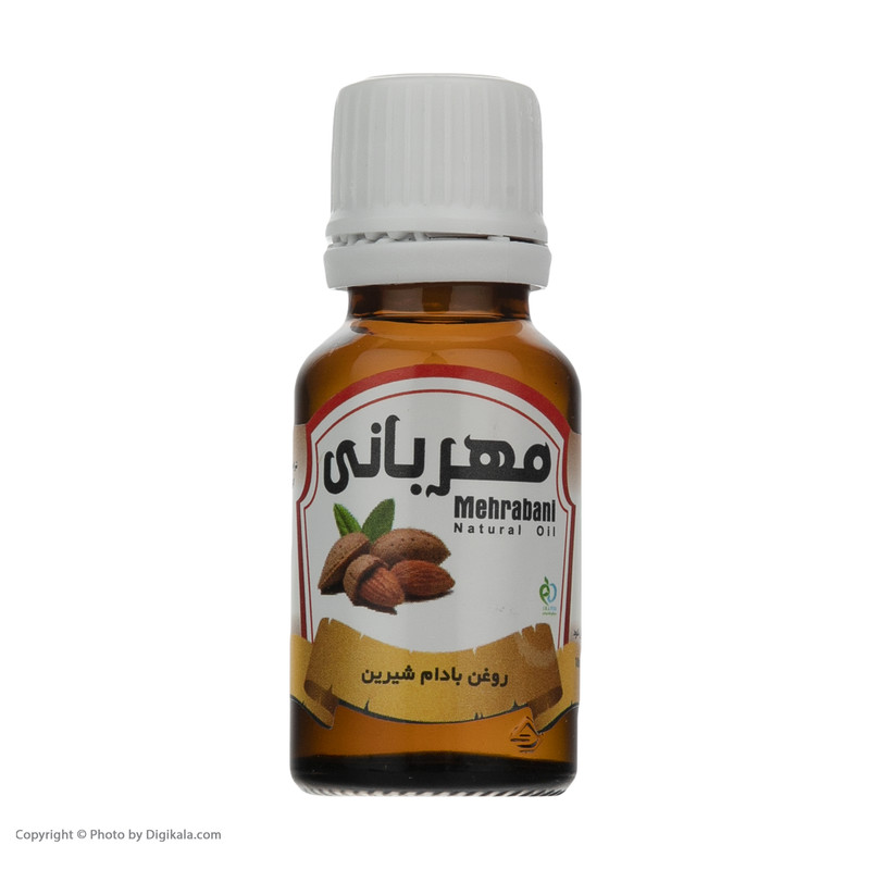 روغن بادام شیرین مهربانی کد 01 حجم 18 میلی لیتر