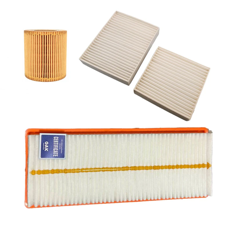 فیلتر هوا جی ای کی مدل 1371مناسب برای سیتروین C3 به همراه فیلتر روغن و کابین