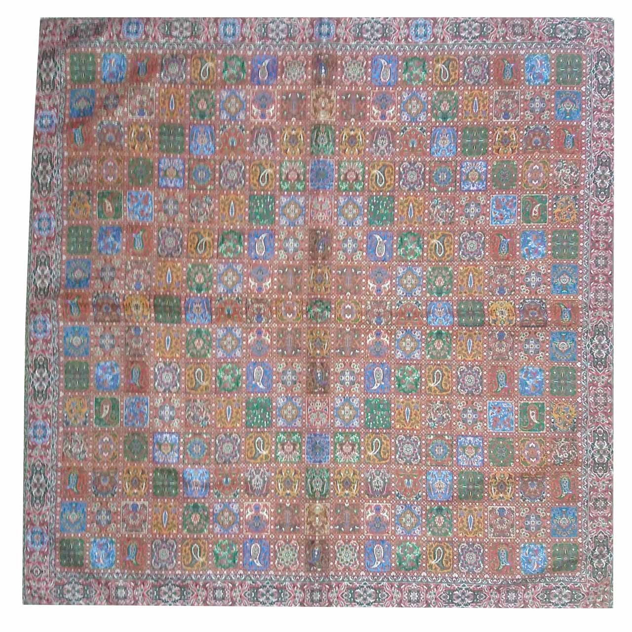 رومیزی ترمه ابریشمی کد 2037 سایز 100 × 100 سانتی متر