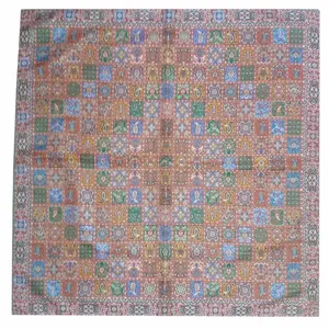 رومیزی ترمه ابریشمی کد 2037 سایز 100 × 100 سانتی متر