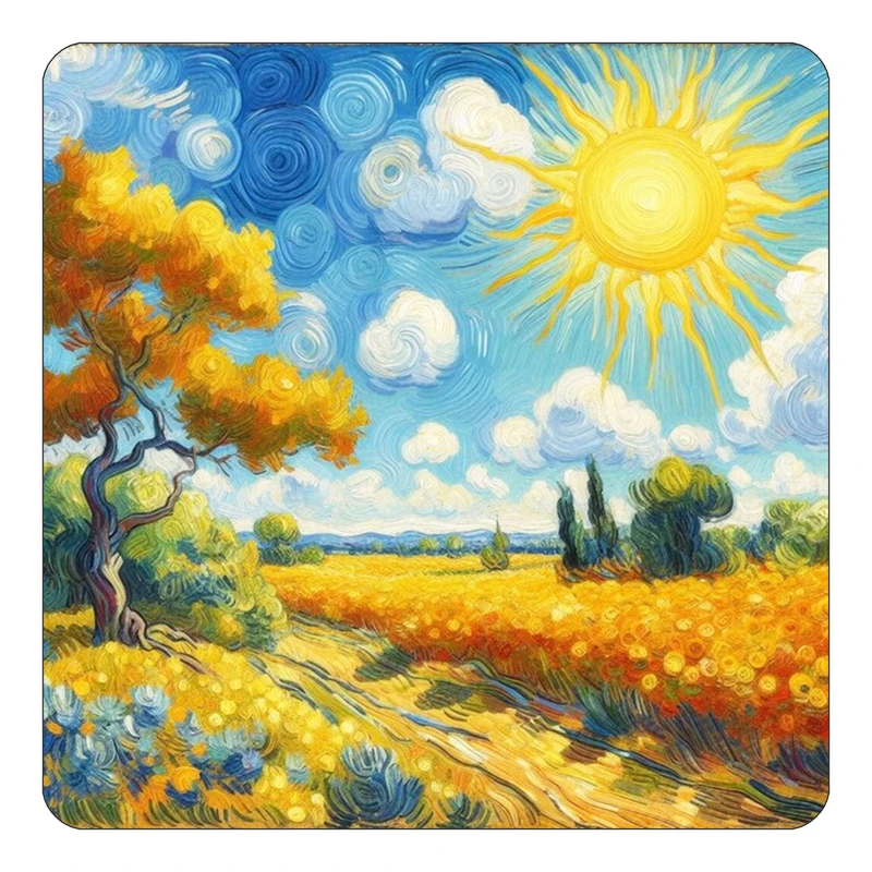 مگنت کاکتی طرح نقاشی رنگ روغن مدل mp73243