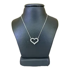 گردنبند نقره زنانه مدل قلب خاص جواهری کد 6933
