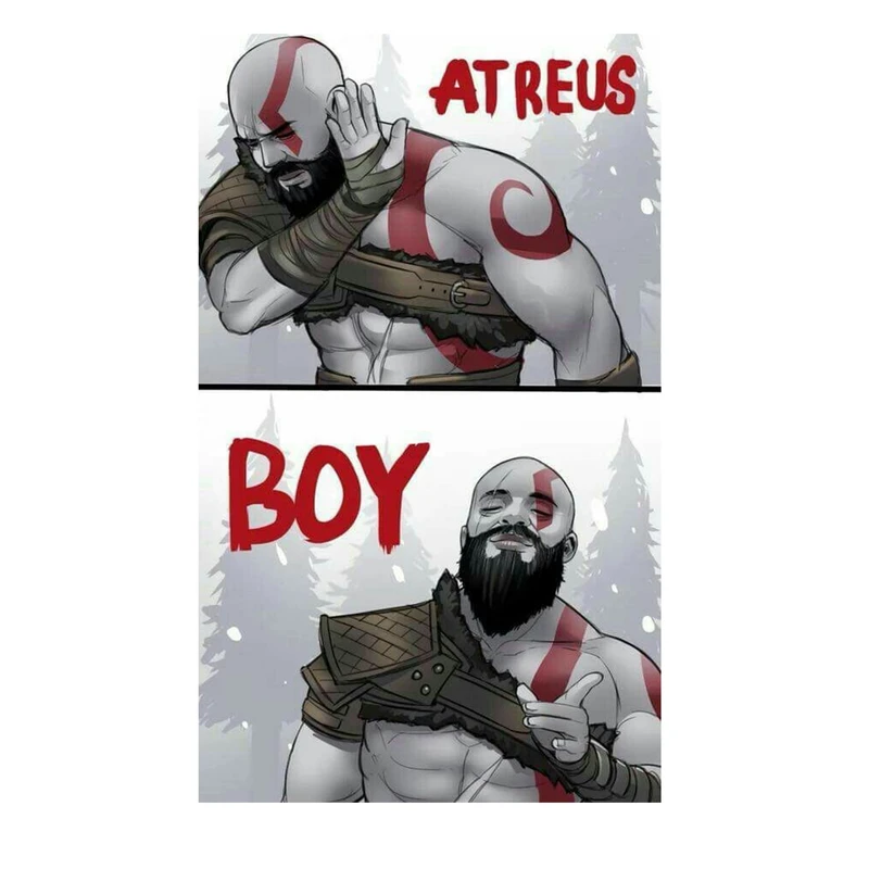 استیکر لپ تاپ و موبایل مدل بازی طرح خدای جنگ کریتوس god of war Kratos کد 2111