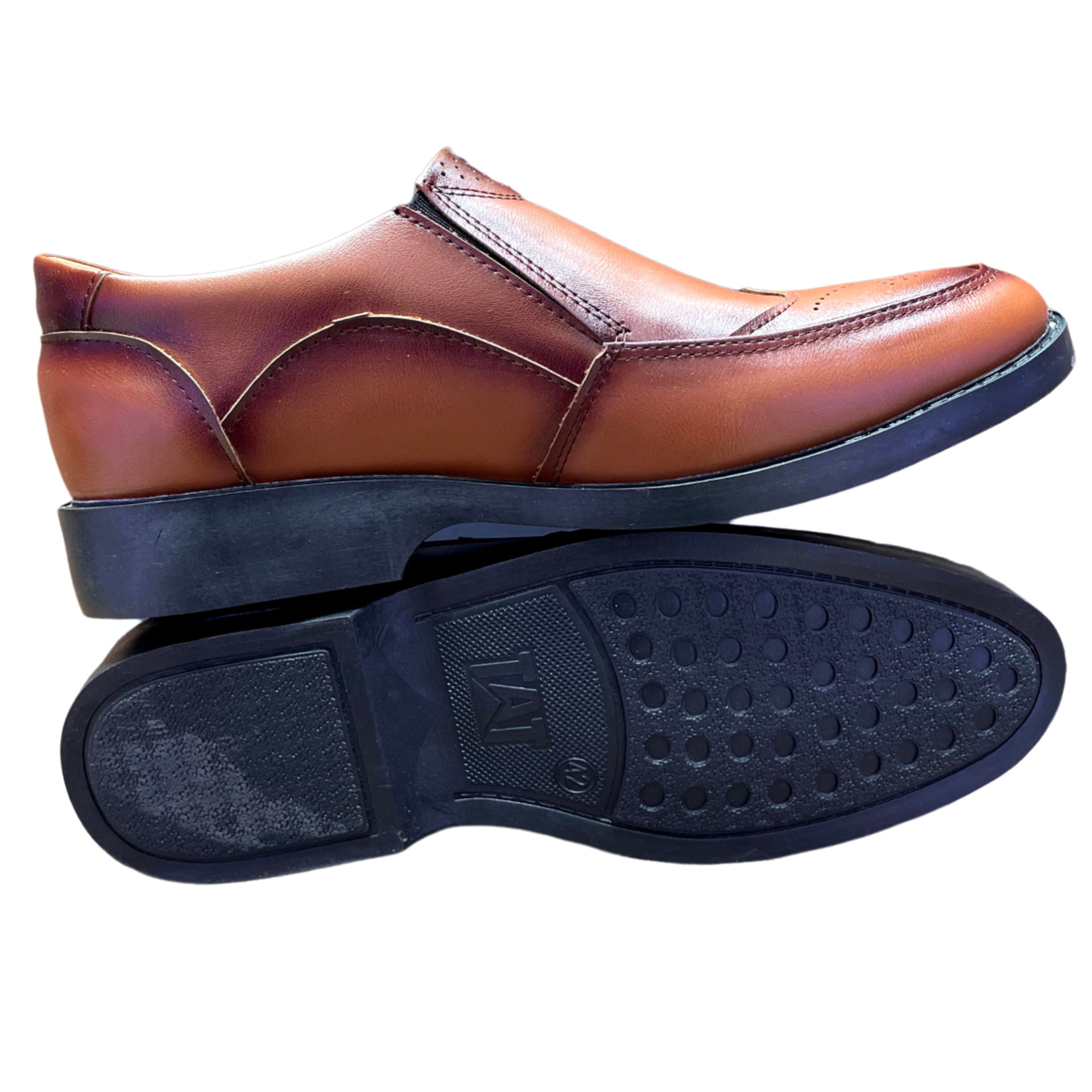 کفش مردانه مدل سالار کشی طبی رنگ عسلی